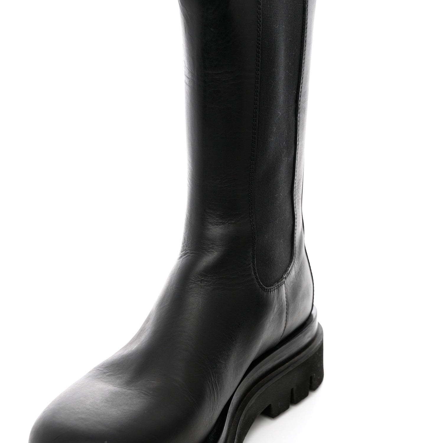Bottega Veneta Calfskin The Lug Chelsea 55mm Boots 37 Black 8 of 13