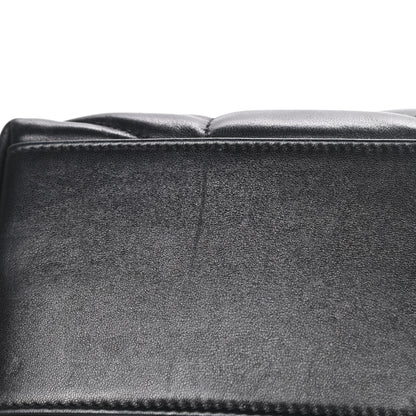 Saint Laurent Lambskin Quilted Small Loulou Puffer Monogram Chain Satchel Black 13 of 15