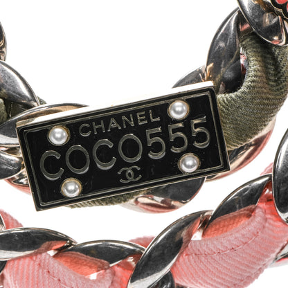 Chanel Grosgrain Chain Pearl Cuba CC Multistrand Necklace 4 of 6