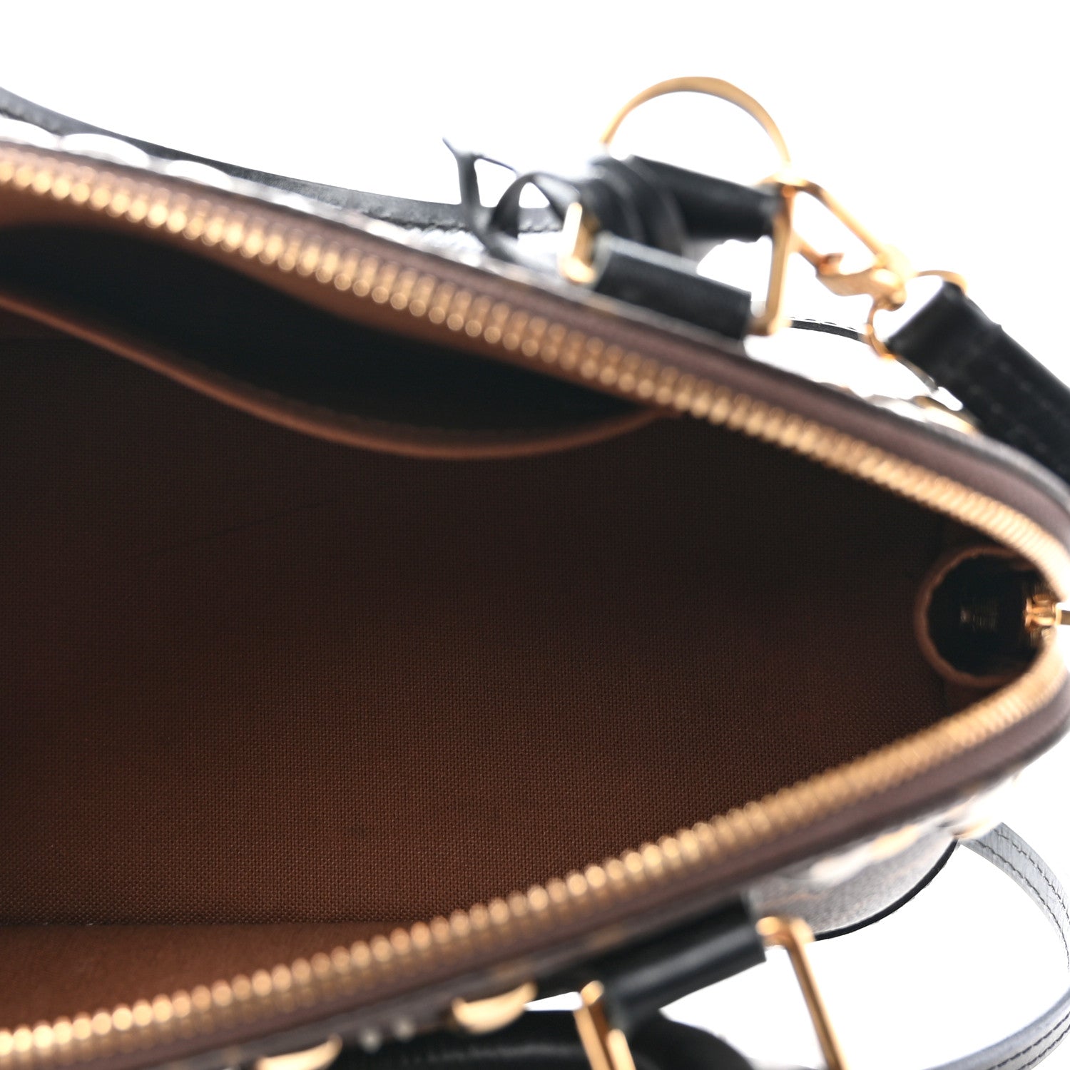 Louis Vuitton Monogram Macassar Studded Alma BB 9 of 23