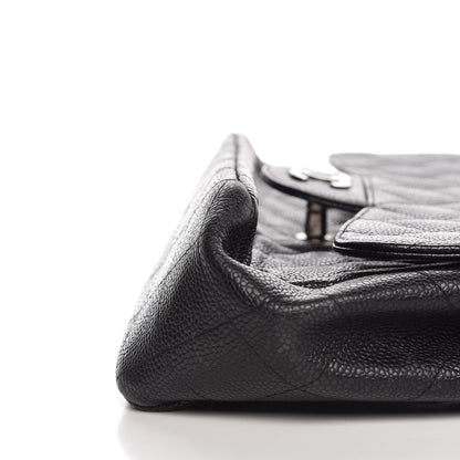 Chanel Caviar Quilted Jumbo Single Flap Black 8 of 9