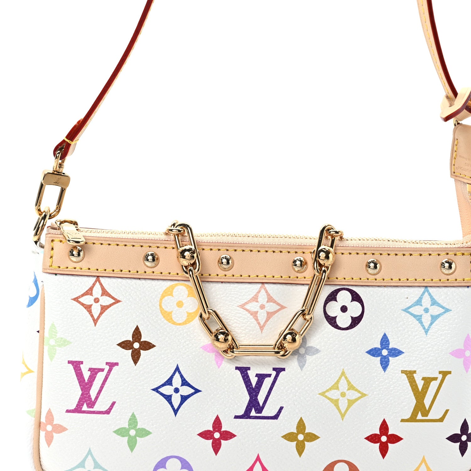 Louis Vuitton LV X TM Monogram Multicolor Pochette Accessories White 5 of 9