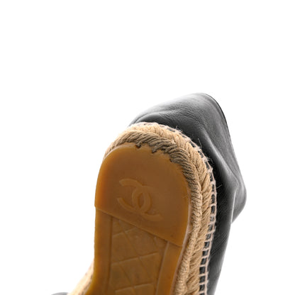 Chanel Lambskin CC Espadrilles 39 Black 14 of 15