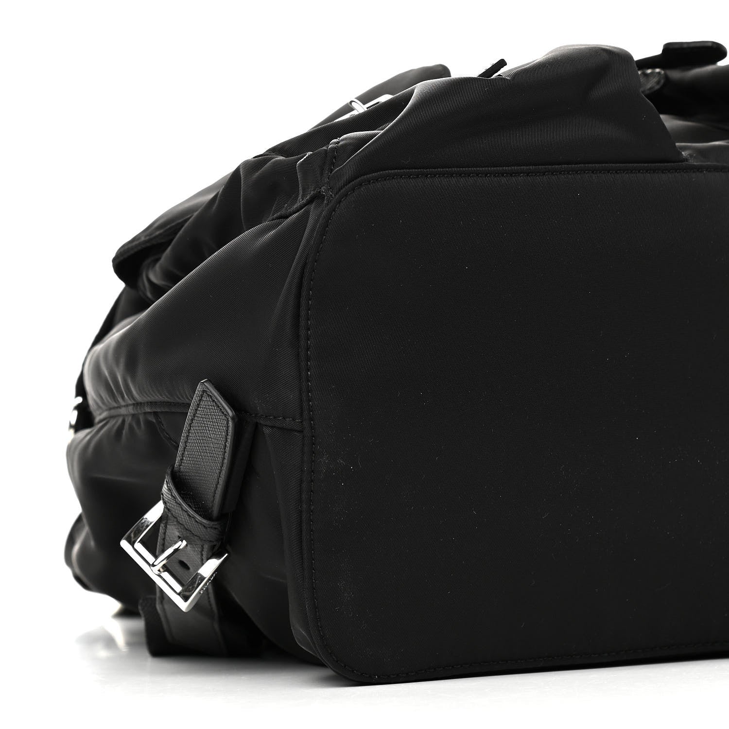 Prada Tessuto Nylon Saffiano Medium Backpack Black 9 of 10