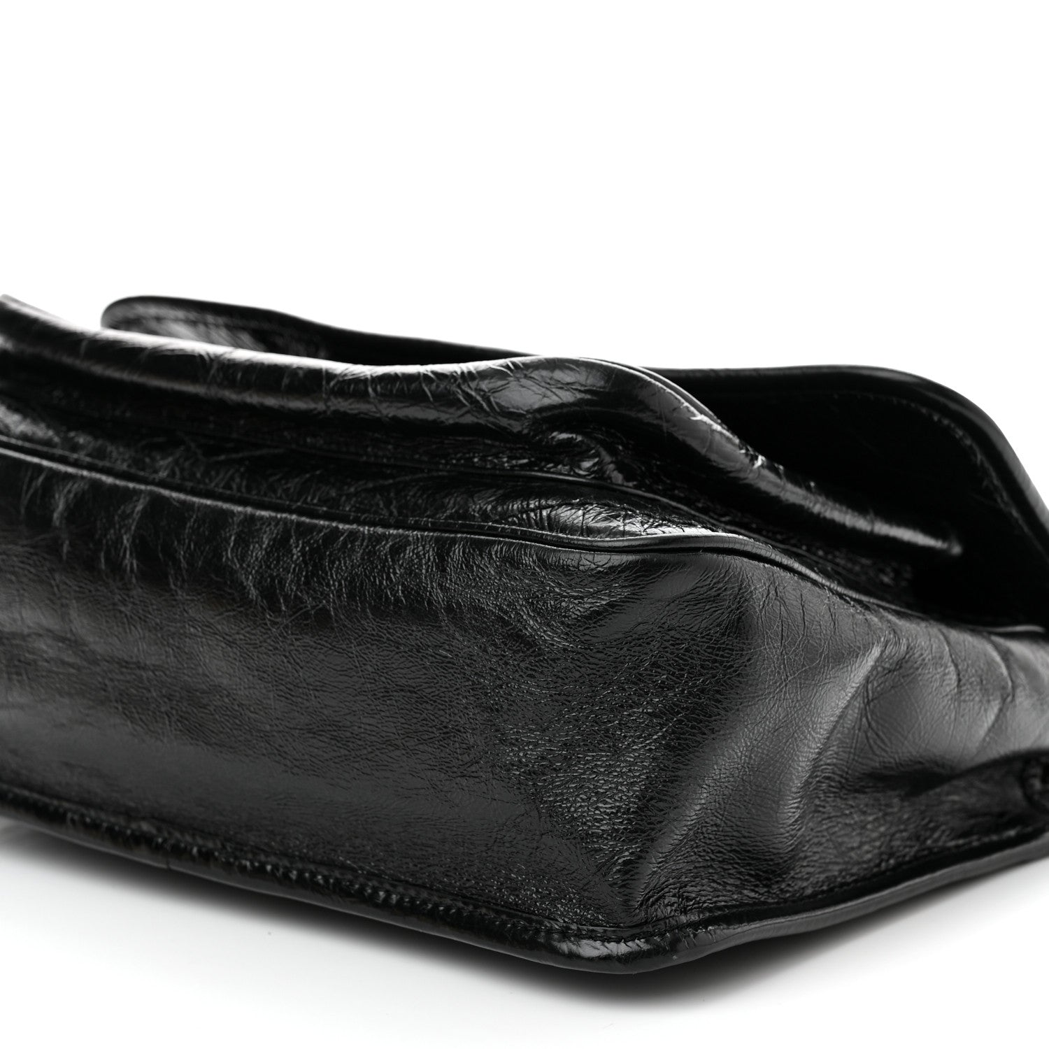 Saint Laurent Crinkled Calfskin Matelasse Monogram Medium Niki Chain Satchel Black 10 of 10