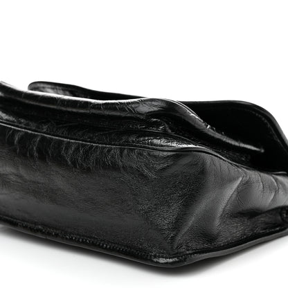 Saint Laurent Crinkled Calfskin Matelasse Monogram Medium Niki Chain Satchel Black 10 of 10