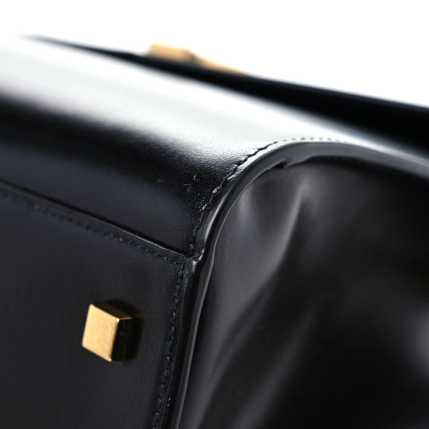 Saint Laurent Shiny Calfskin Large Uptown Tote Black 6 of 24