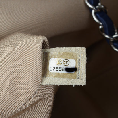 Chanel Lambskin Large Trianon Tote Blue 7 of 7
