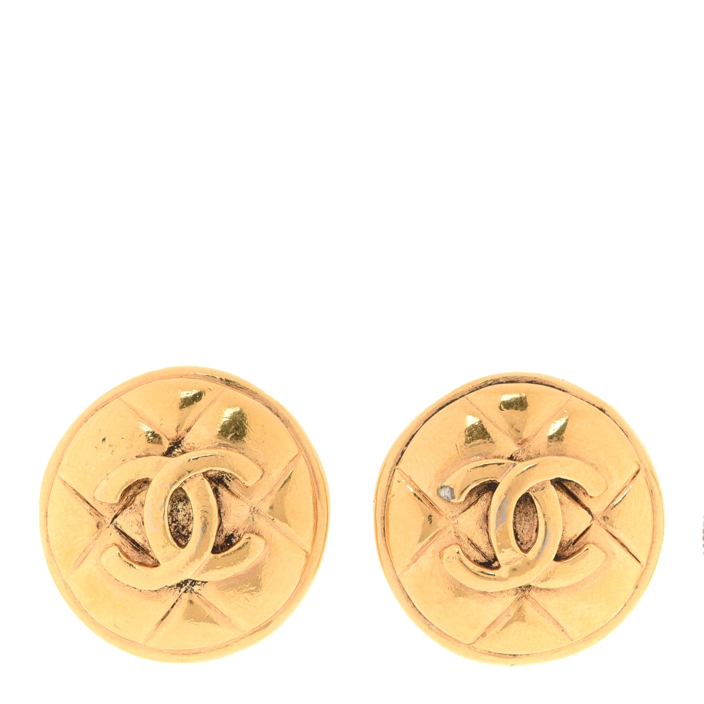 CC Clip On Earrings Gold