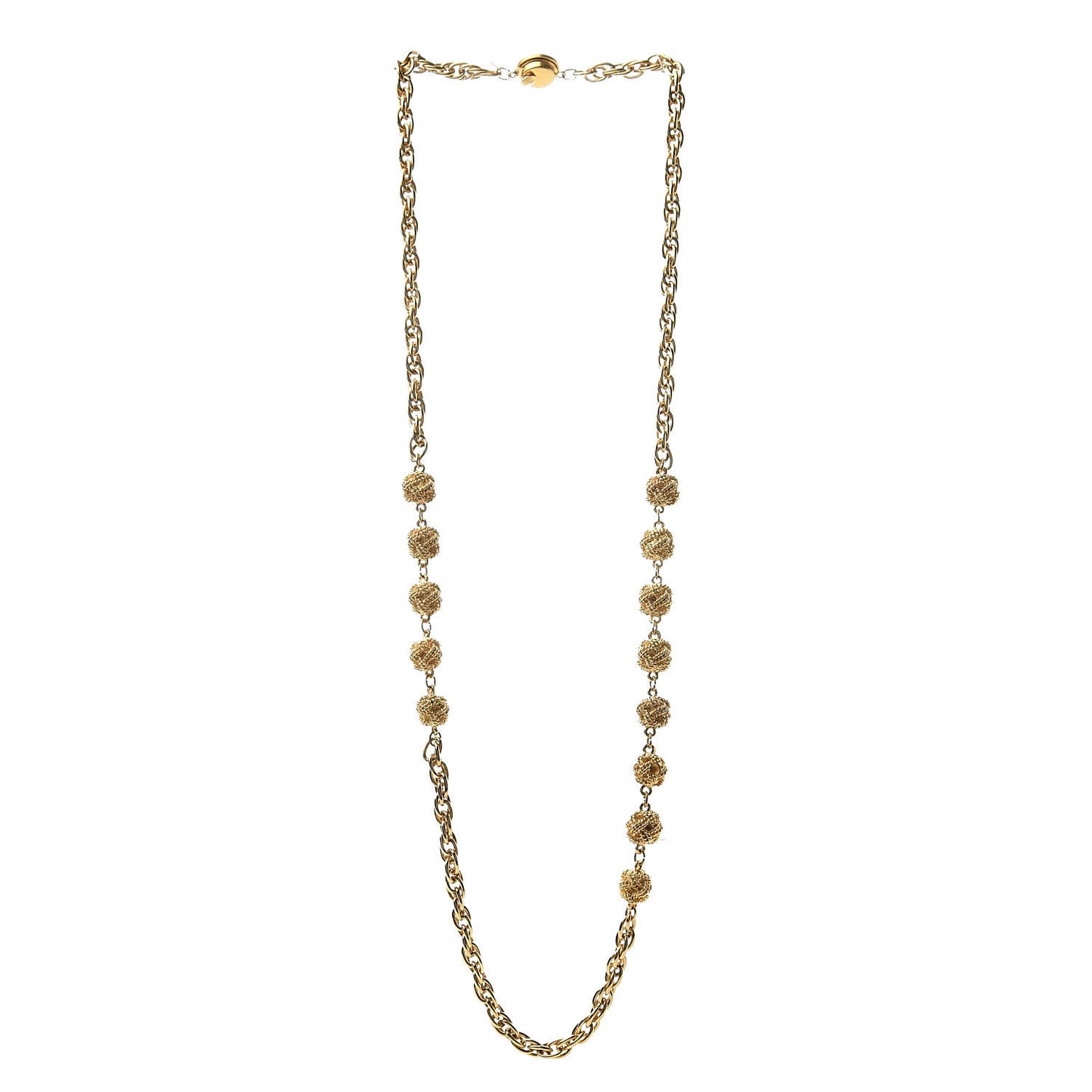 CC Long Chain Necklace Gold