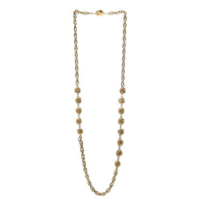 Chanel CC Long Chain Necklace Gold 3 of 5