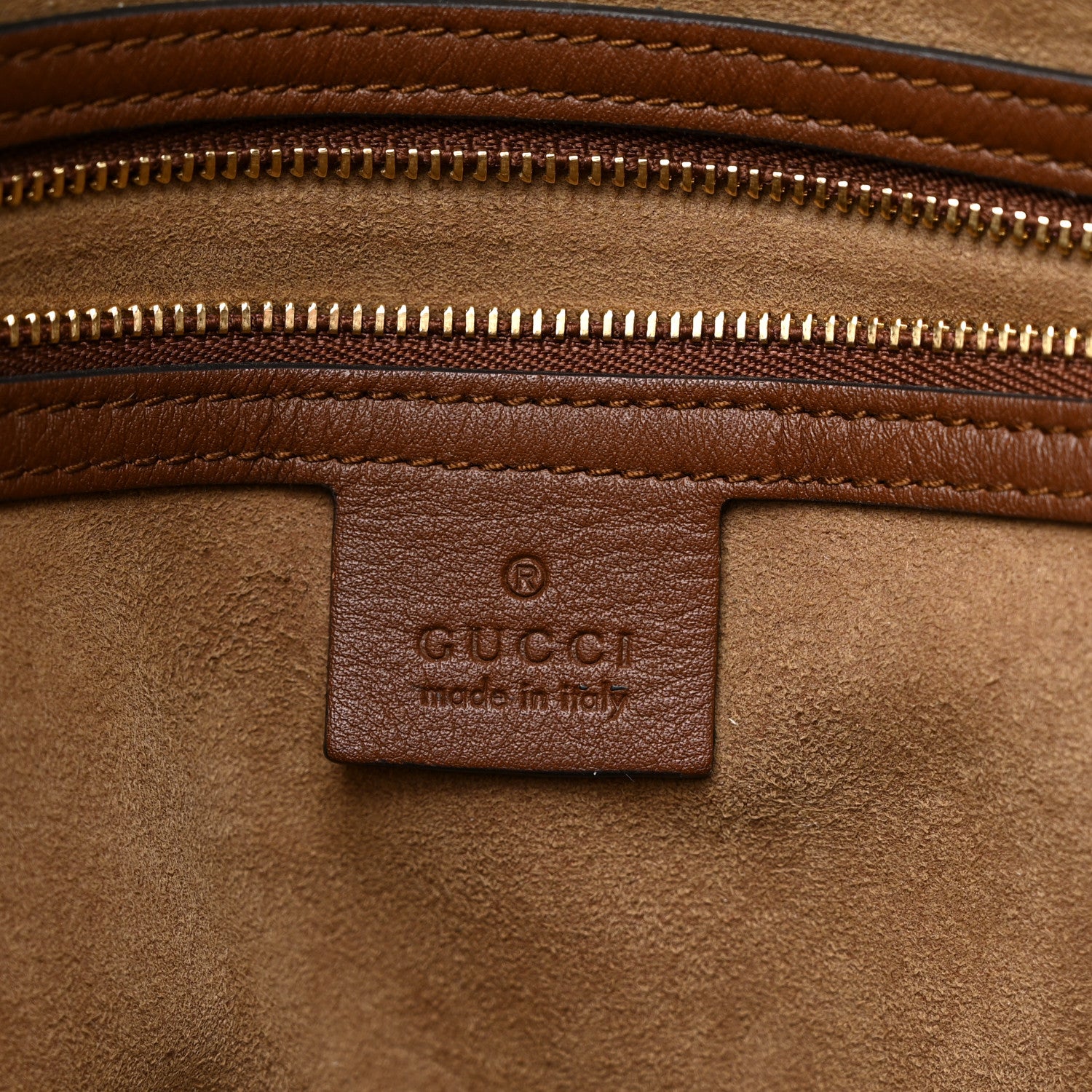 Gucci GG Supreme Monogram Large Linea A Hobo Light Brown 6 of 12