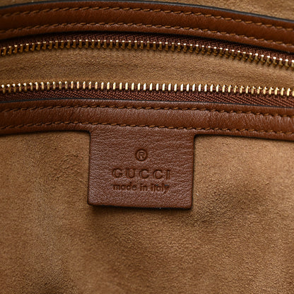 Gucci GG Supreme Monogram Large Linea A Hobo Light Brown 6 of 12