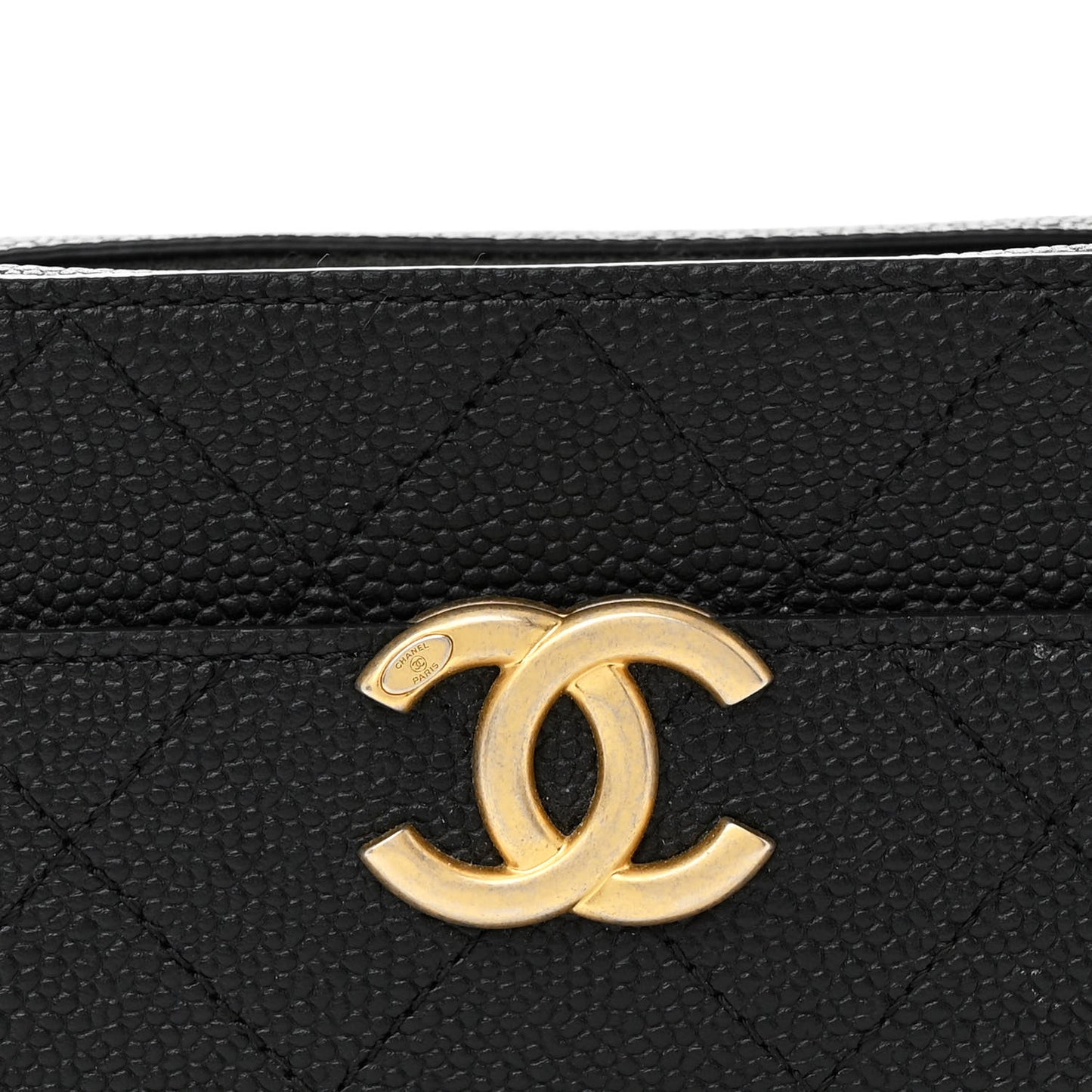 Caviar Stitched Waist Bag Black