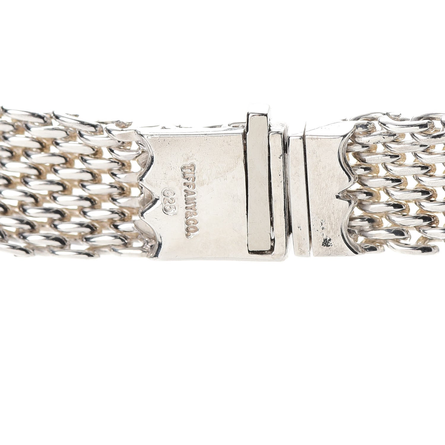 Tiffany Sterling Silver Somerset Mesh Necklace 4 of 4