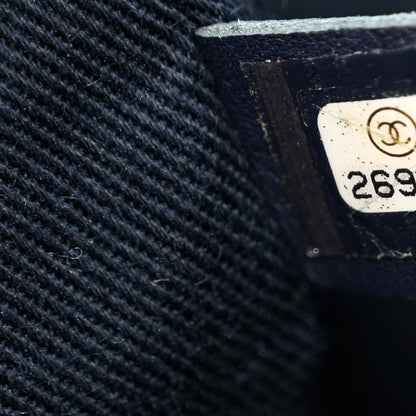 Chanel Woven Straw Raffia Medium Deauville Tote Navy 7 of 12