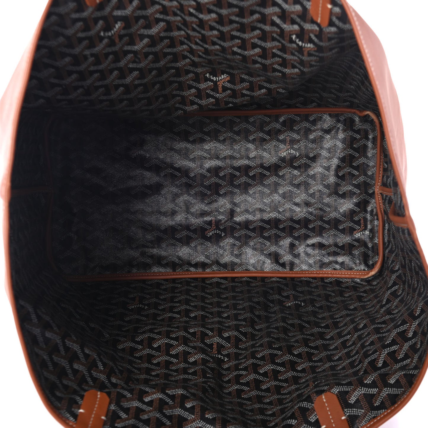 Goyardine Reversible Anjou GM Black Gold