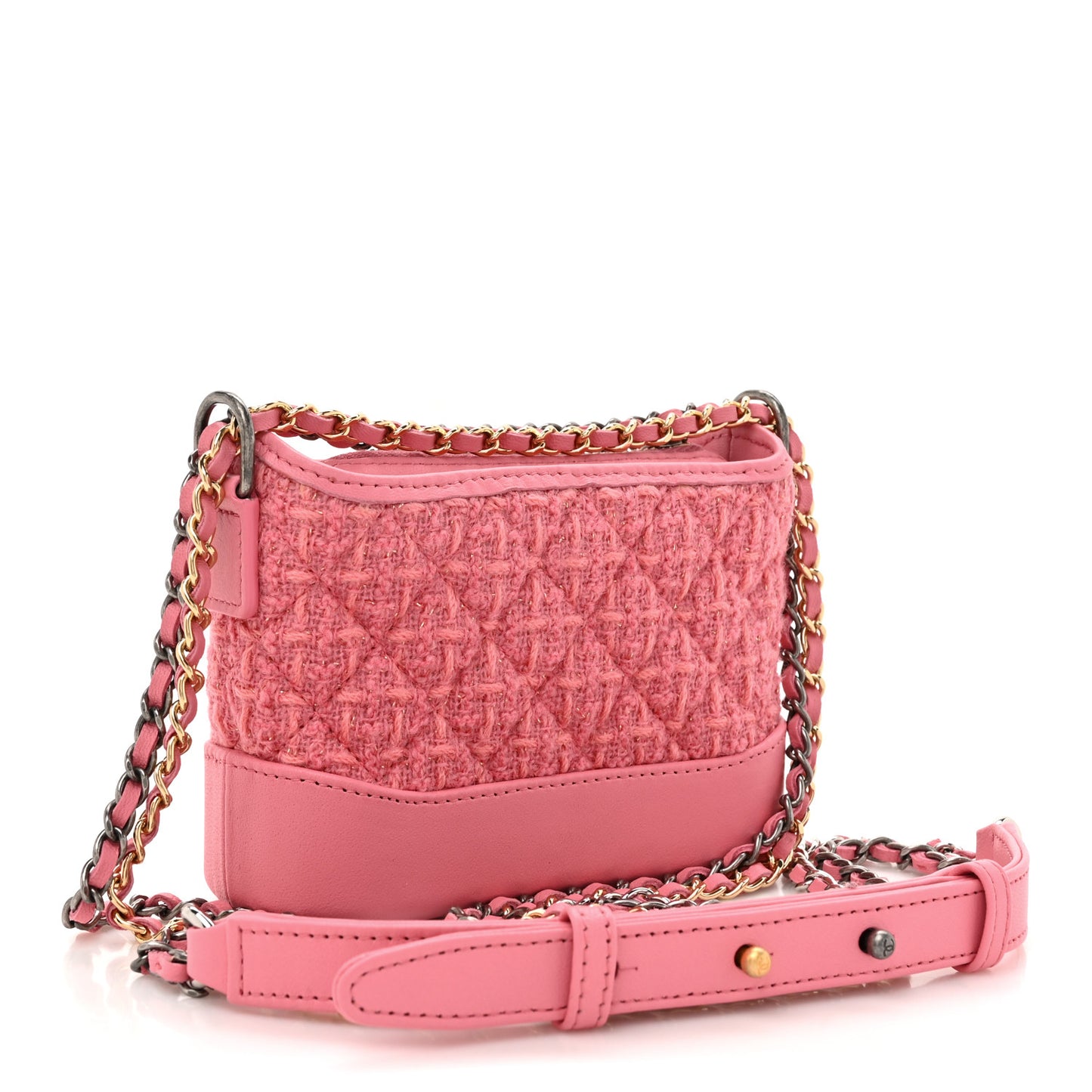 Lambskin Calfskin Tweed Success Story Set of 4 Minis Bags Pink Red