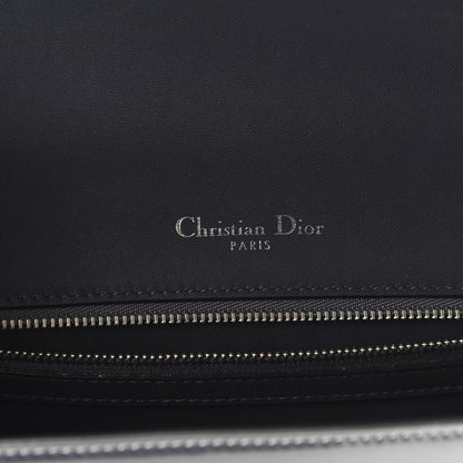Christian Dior Metallic Patent Micro-Cannage Medium Diorama Flap Bag Silver 8 of 9