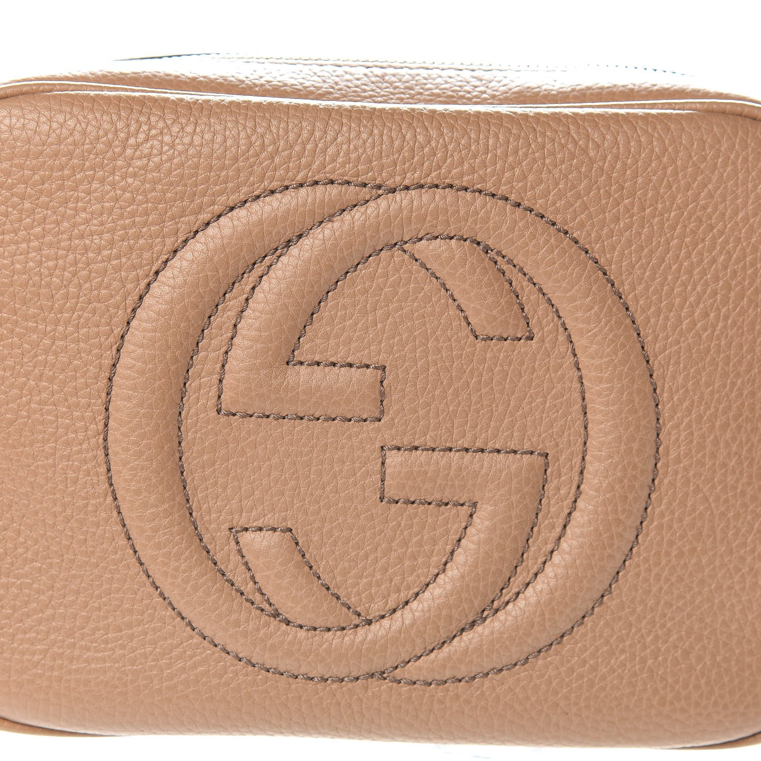 Gucci Pebbled Calfskin Small Soho Disco Bag Rose Beige 10 of 10