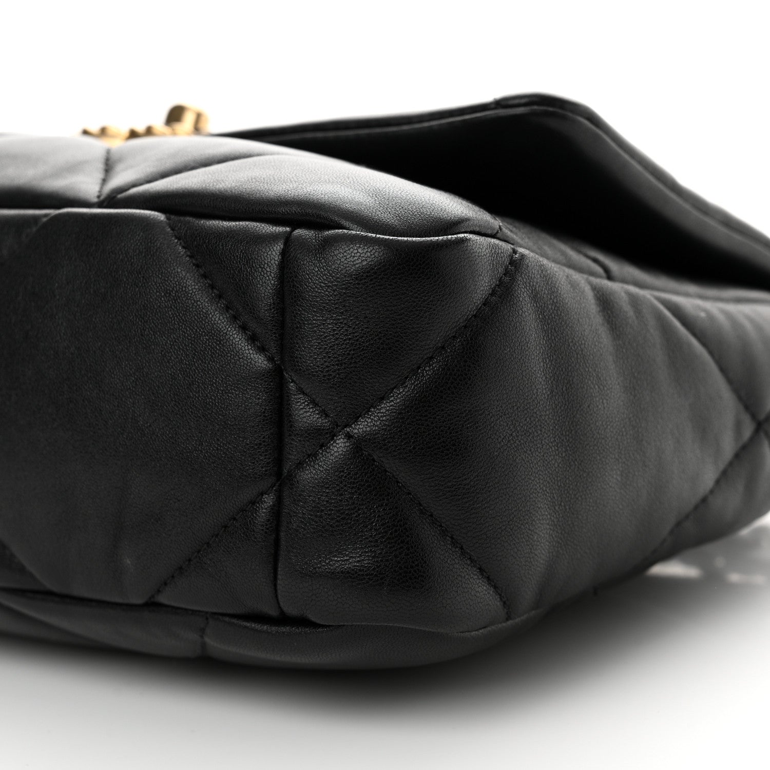 Chanel Lambskin Quilted Medium Chanel 19 Flap Black 11 of 12