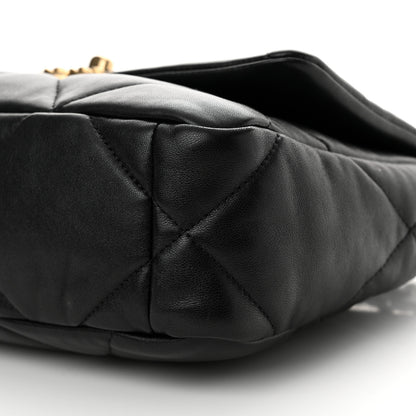 Chanel Lambskin Quilted Medium Chanel 19 Flap Black 11 of 12