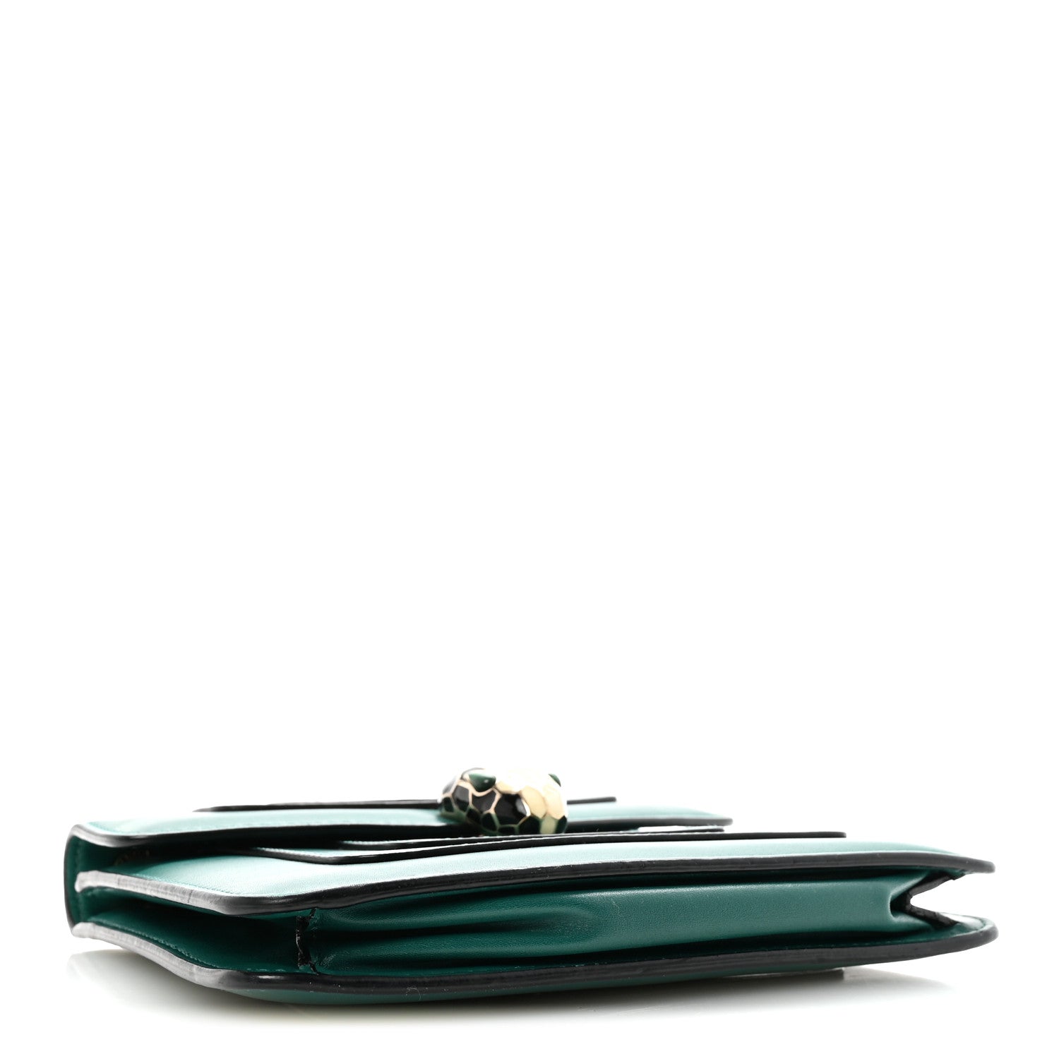 Bulgari Calfskin Small Serpenti Forever Snake Strap Crossbody Bag Emerald Green 5 of 10