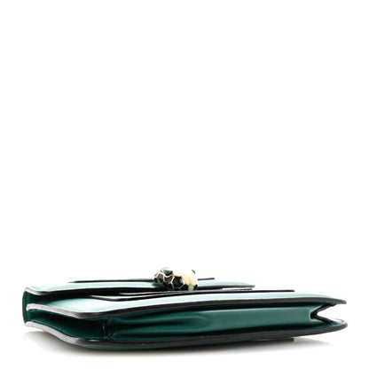 Bulgari Calfskin Small Serpenti Forever Snake Strap Crossbody Bag Emerald Green 5 of 10
