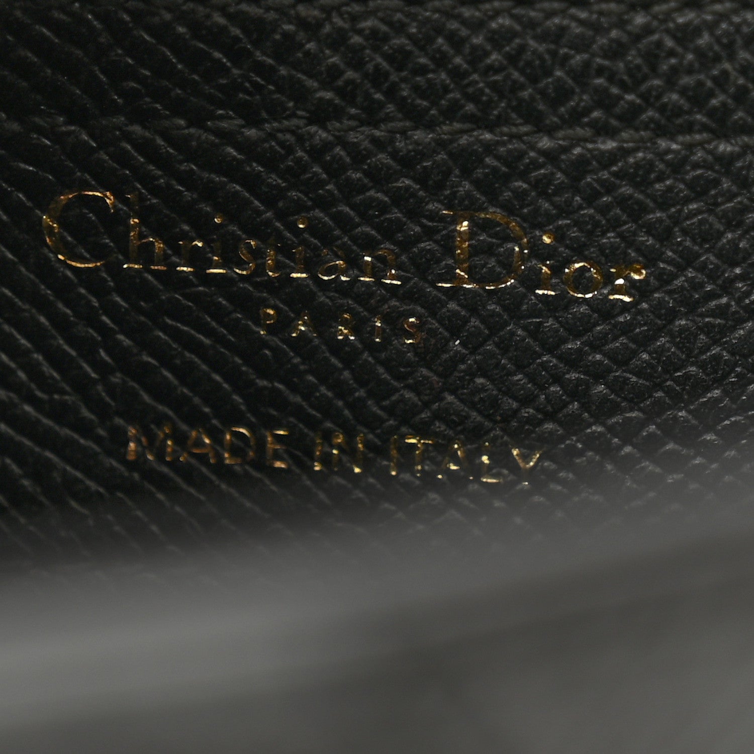 Christian Dior Grained Calfskin Saddle Bag Black 6 of 12