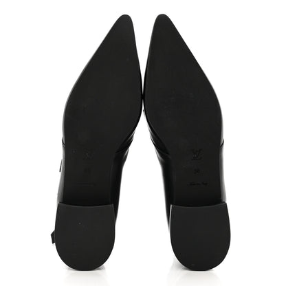 Louis Vuitton Calfskin Monogram Jumble Flat Ankle Boots 38 Black 5 of 8
