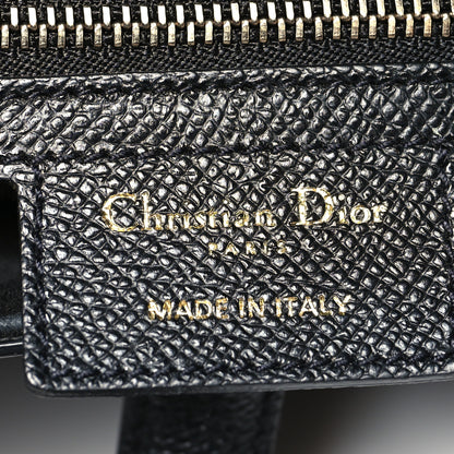 Christian Dior Grained Calfskin Saddle Bag Black 6 of 10