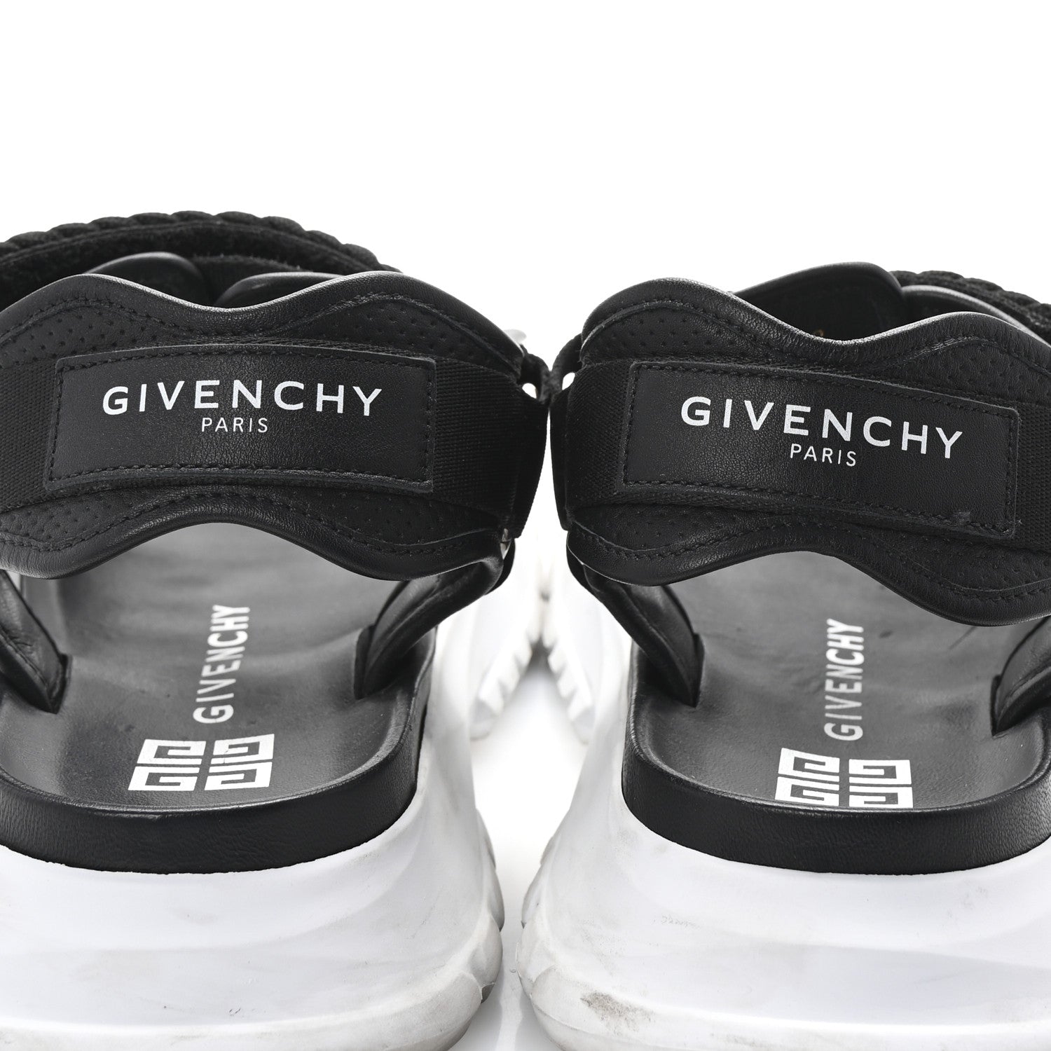 Givenchy Calfskin Canvas Braided Spectre Sandals 42 Black 6 of 11