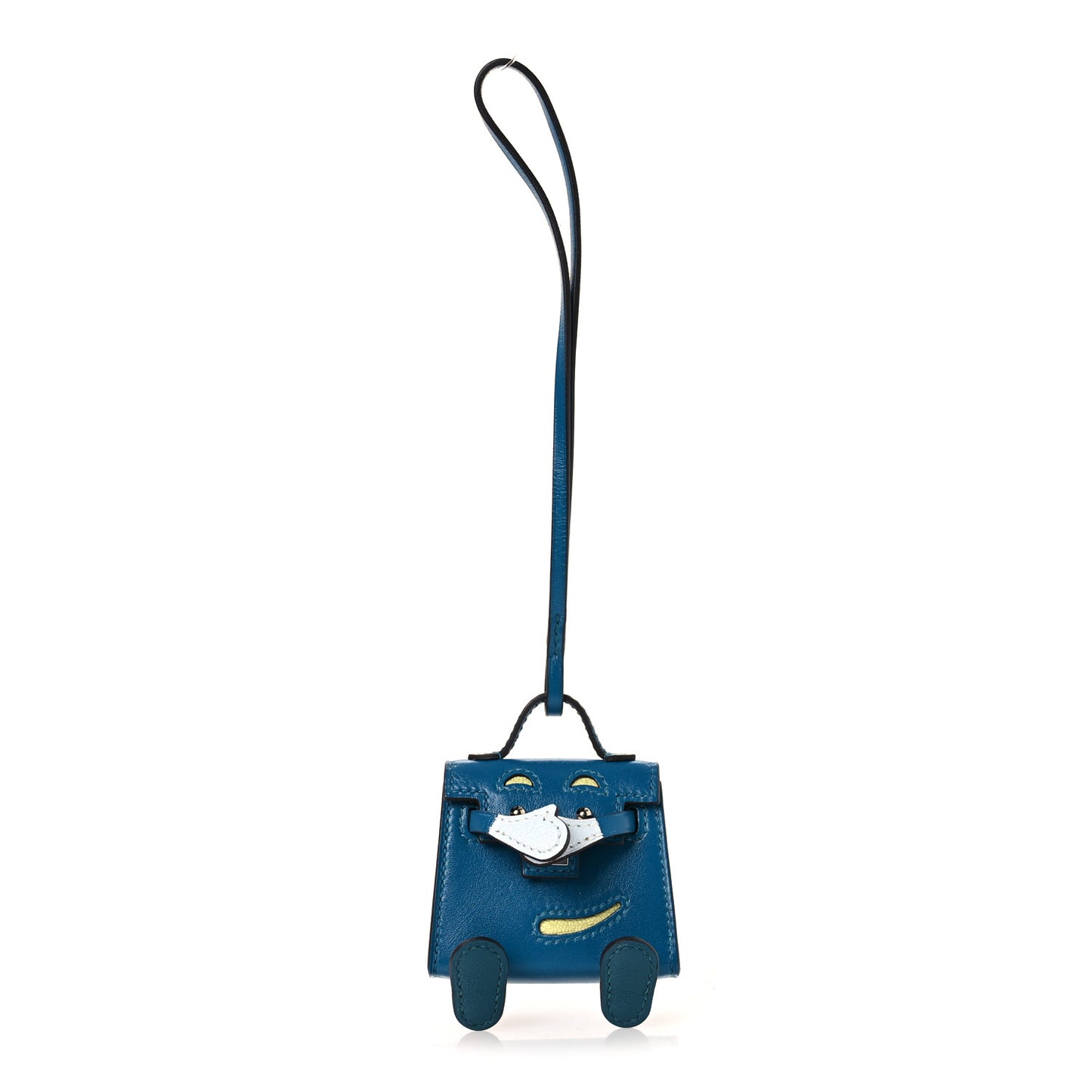 Tadelakt Chevre Mysore Kelly Quelle Idole Bag Charm Bleu Izmir Jaune Bourgeon Bleu Brume Vert Bosphore