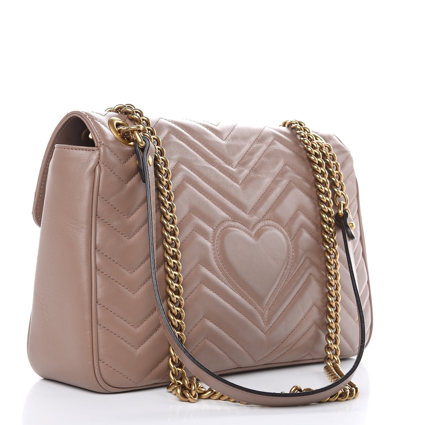 Calfskin Matelasse Medium GG Marmont Shoulder Bag Porcelain Rose