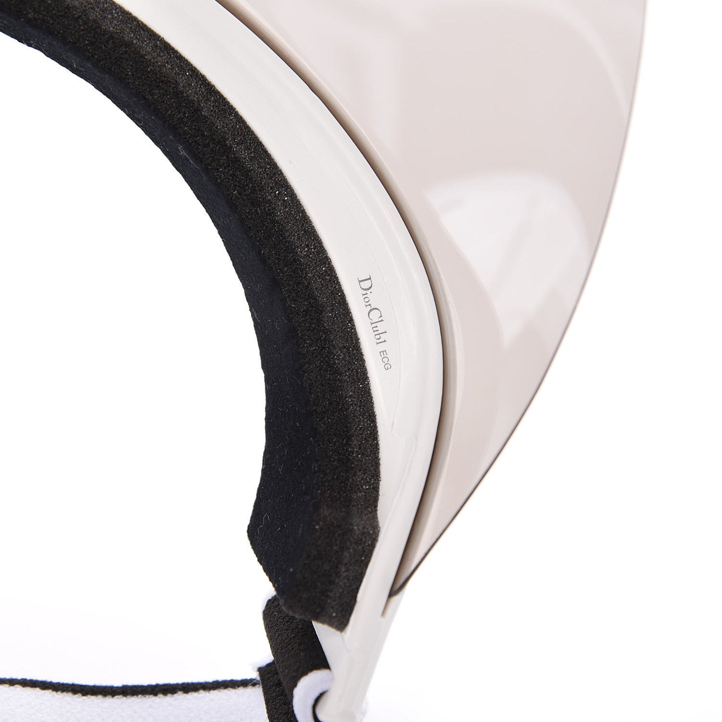 Mirrored DiorClub1 Sun Visor Silver