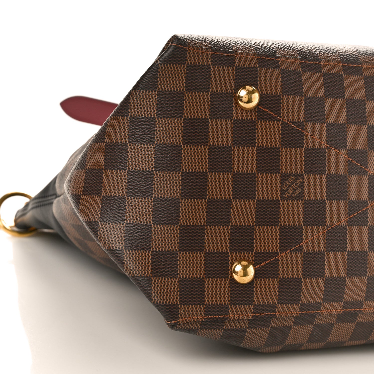 Louis Vuitton LOUIS VUITTON Damier Ebene Calfskin Maida Black 8 of 9