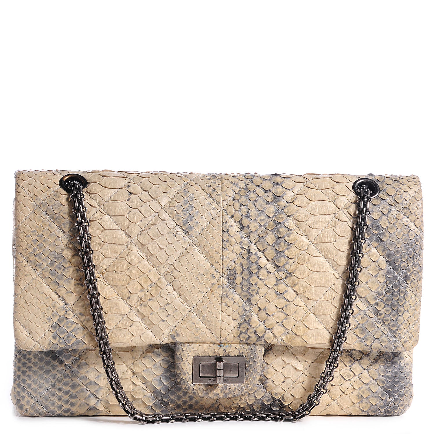 Chanel Python Quilted 2.55 Reissue 227 Flap 1 of 8