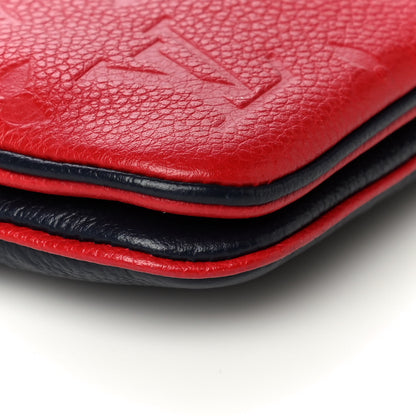 Louis Vuitton Empreinte Double Zip Pochette Marine Rouge 5 of 11