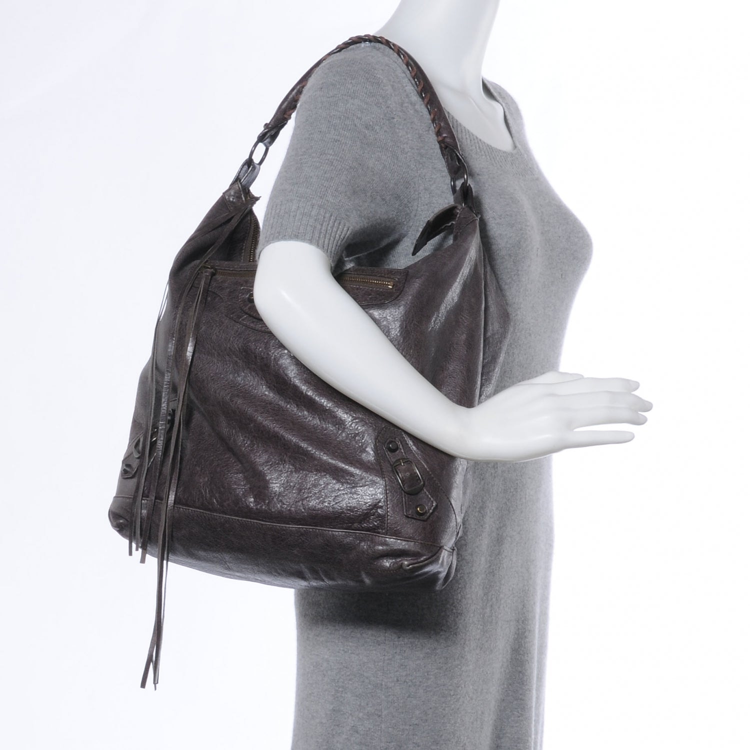 Balenciaga Agneau Day Hobo Charbon 2 of 7