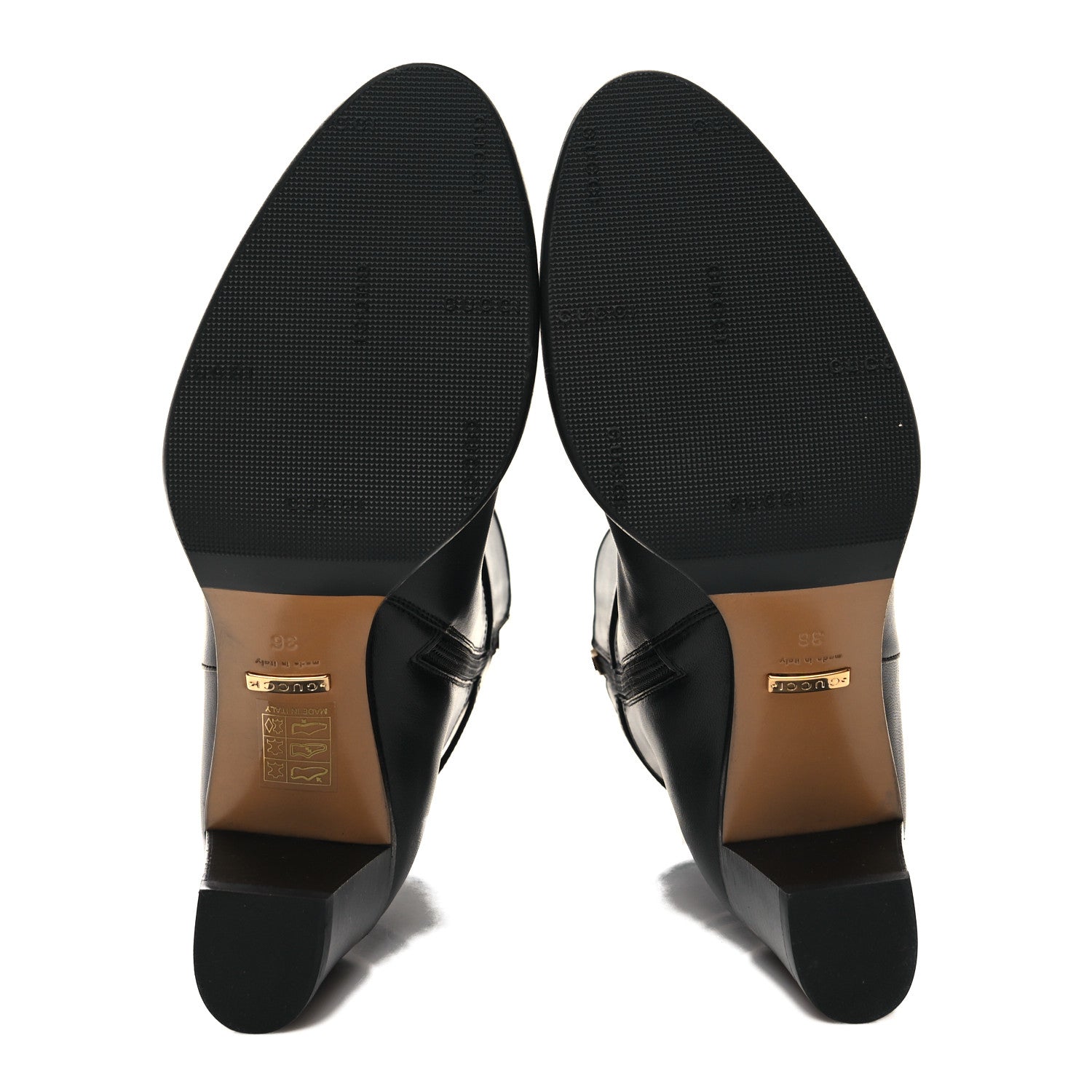 Gucci Nappa Charlotte Ankle Boots 36 Black 5 of 9