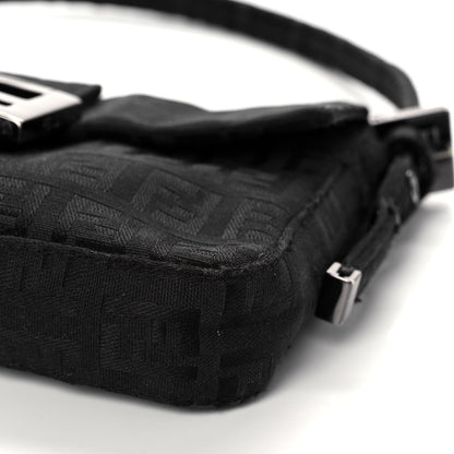 Fendi Zucchino Mini Baguette Black 9 of 14