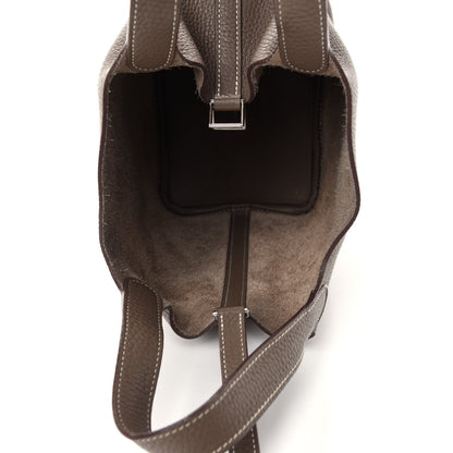 Hermes Taurillon Clemence Picotin Lock 18 PM Etoupe 5 of 11