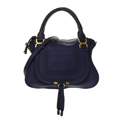 Chloe Calfskin Medium Marcie Satchel Storm Blue 1 of 13