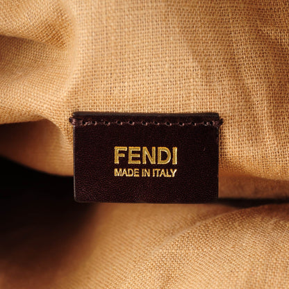 Fendi Zucca Nappa Nuvolata Vitello Tortuga Spy Tobacco Moro 6 of 8