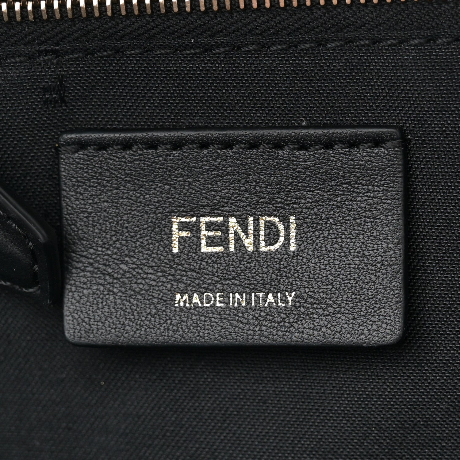 Fendi Vitello Bi-Color FF 1974 Embossed Mini Backpack Maya Black 6 of 10
