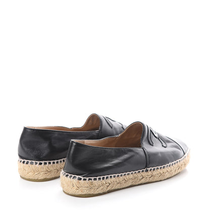 Chanel Lambskin CC Espadrilles 38 Black 4 of 7