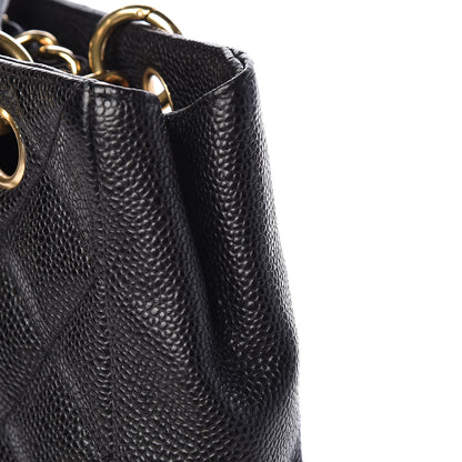 Chanel Caviar Quilted Petit Shopping Tote PST Black 10 of 10