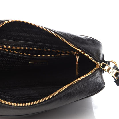 Prada Glace Calf Logo Crossbody Black 5 of 9