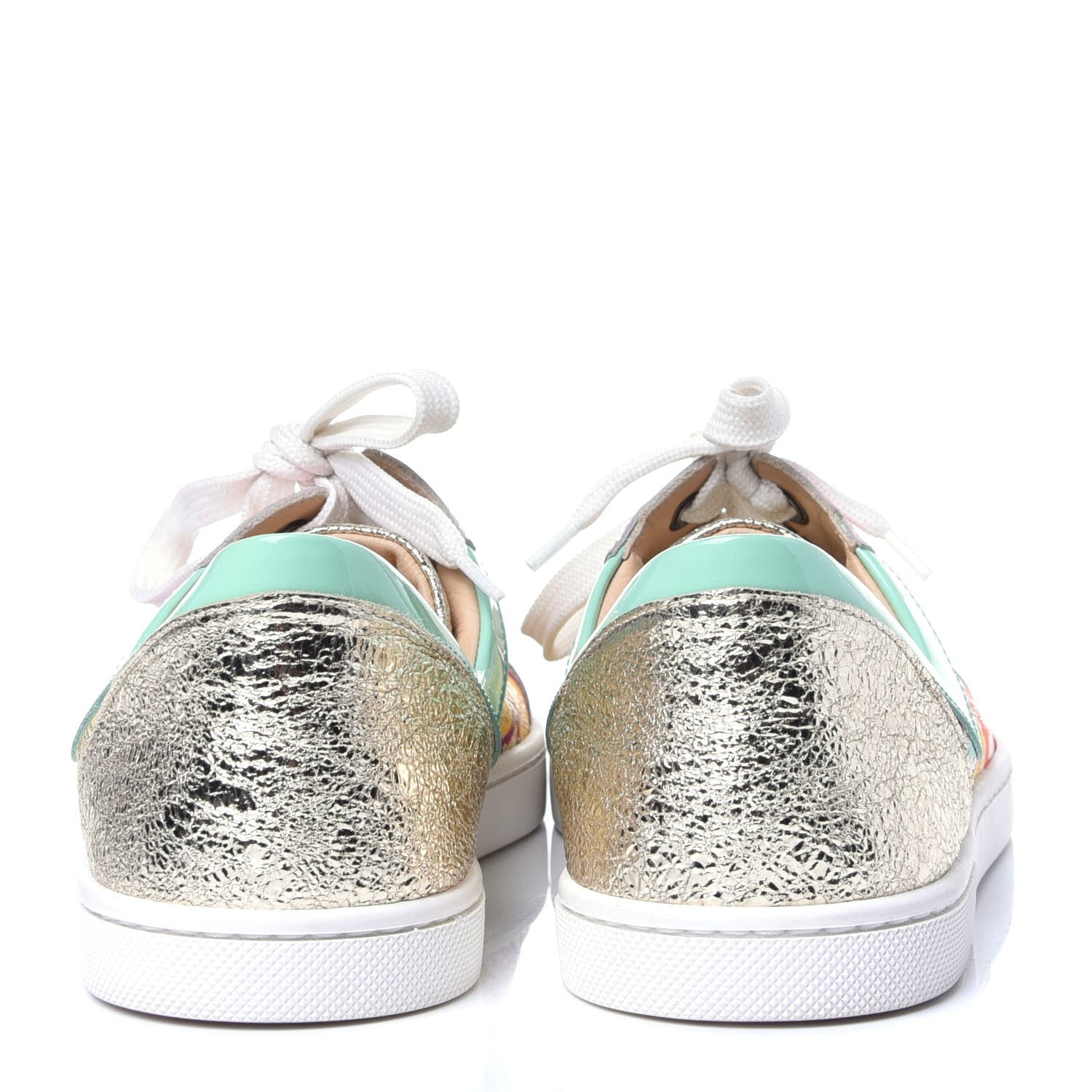 Christian Louboutin Calfskin Patent Seava Sneakers 37 Multi 6 of 14