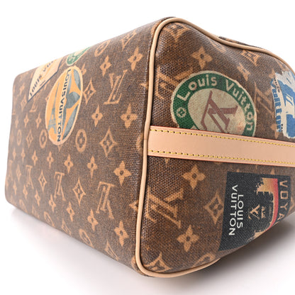 Louis Vuitton Monogram Hotel Labels Speedy Bandouliere 30 9 of 9